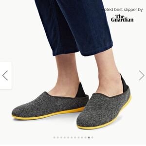 Mahabis classic Gray and Yellow Slippers